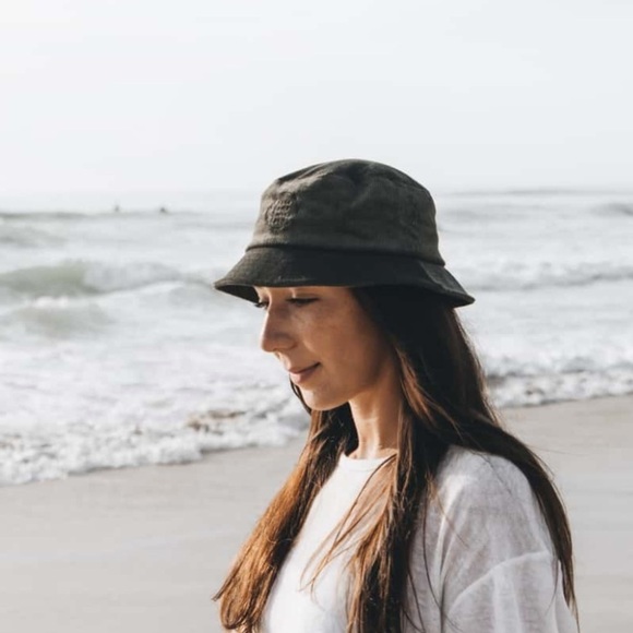 Will + Bear Earth Bucket Hat Green Corduroy Organic Hemp Small - Picture 1 of 11